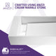 ANZZI Pascal Solid Surface Vessel Sink in Matte White