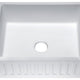 ANZZI Roine Reversible Farmhouse Sink (24" L x 9.06" H), Single Basin, Solid Surface ANZZI Stone, Non-Porous, Easy Clean, Lifetime Warranty