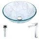 Vieno Series Deco-Glass Vessel Sink with Enti Faucet