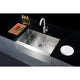 ANZZI Elysian Farmhouse Stainless Steel 32 in. 0-Hole Single Bowl Kitchen Sink in Brushed Satin