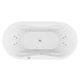 ANZZI Lori 71 in. Whirlpool and Air Bath Tub in White