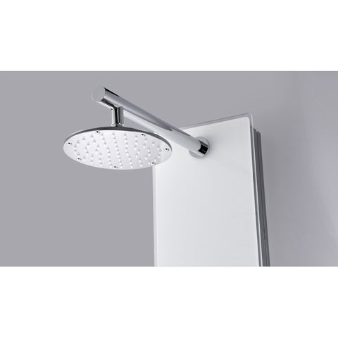 SP-AZ048 - ANZZI Veld Series 64 in. Full Body Shower Panel System with Heavy Rain Shower and Spray Wand in White