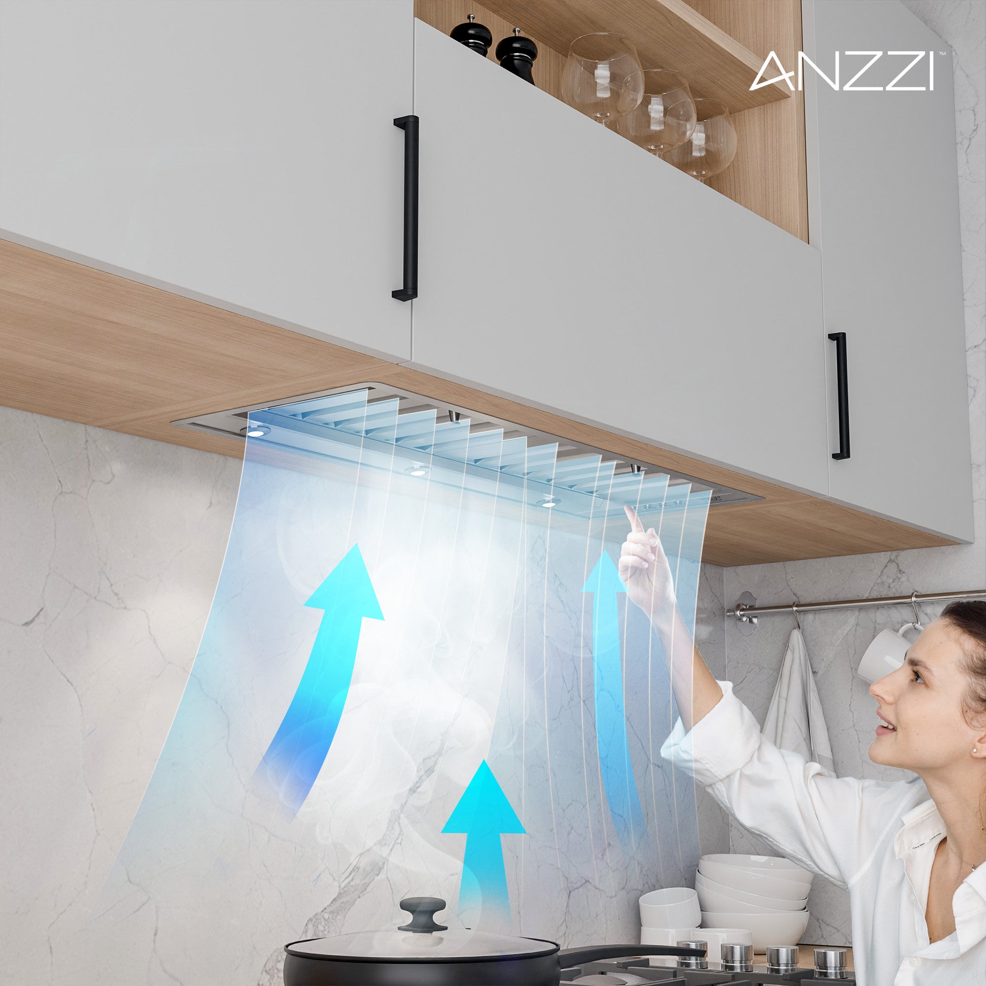 RH-AZ1076PSS - ANZZI ANZZI 30-Inch 600 CFM 3-Speed Stainless Steel