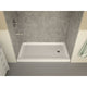Tier 32 x 60  in. Right Drain Single Threshold Shower Base in White