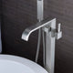 Angel 2-Handle Claw Foot Tub Faucet with Hand Shower in Brushed Nickel