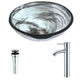 Mezzo Series Deco-Glass Vessel Sink