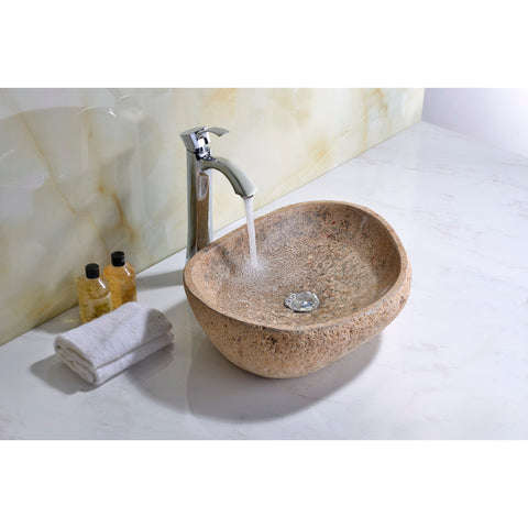 LS-AZ8178 - ANZZI Chodola Vessel Sink in Yellow River Stone