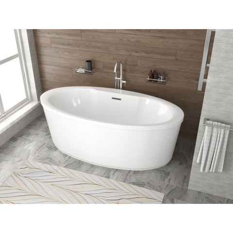 Jarvis Series 67 in. Acrylic Flatbottom Air Bathtub in White Jarvis Series 67 in. Acrylic Flatbottom Air Bathtub in White