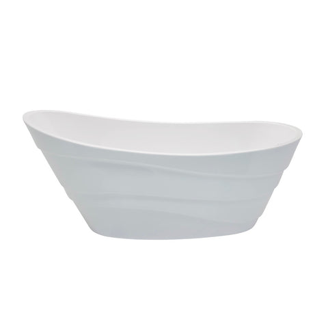 Stratus 5.6 ft. Acrylic Reversible Drain Freestanding Bathtub in Glossy White Stratus 5.6 ft. Acrylic Reversible Drain Freestanding Bathtub in Glossy White