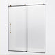 Madam Series 60 in. by 76 in. Frameless Sliding Shower Door with Handle