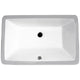 ANZZI Series 21 in. Ceramic Undermount Sink Basin in White