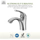 Clavier Series Single Hole Single-Handle Mid-Arc Bathroom Faucet