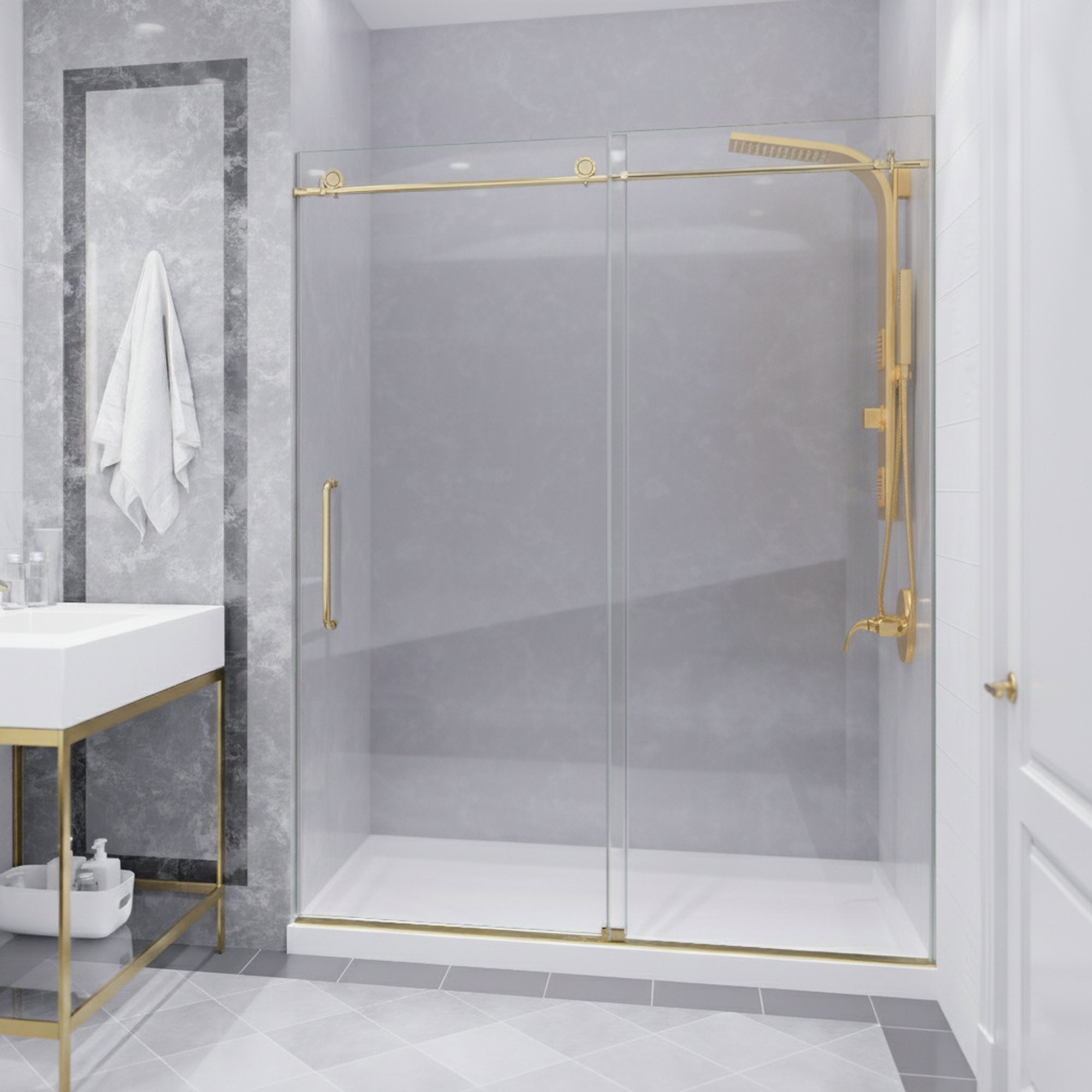 SD-AZ13-02-PRX - ANZZI Madam Series 56 to 60 in. x 76 in