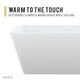 Cenere 4.9 ft. Man-Made Stone Center Drain Freestanding Bathtub in Matte White