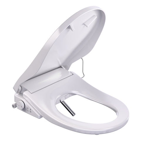 Smart Bidet Seat with Heated Seat, Warm Water, Rear and Lady Wash, Air Dryer, Self Cleaning Nozzle, and Wireless Remote