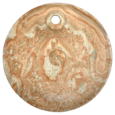 LS-AZ234 - ANZZI Marbled Series Ceramic Vessel Sink in Marbled Sands Finish