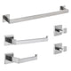 ANZZI 5-Piece Brushed Nickel Bathroom Accessories Set