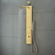 SP-AZ080BG - ANZZI Beverly 3-Jetted Shower Panel with Heavy Rain Shower and Body Jets and Body Jets and Spray Wand in Brushed Gold