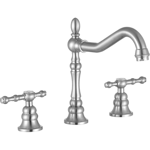 L-AZ184BN - ANZZI Highland 8 in. Widespread 2-Handle Bathroom Faucet in Brushed Nickel