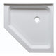 ANZZI Randi 36 in. x 36 in. Neo-Angle Double Threshold Shower Base in White