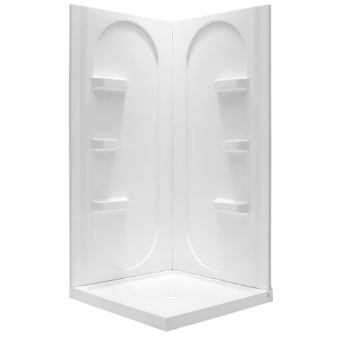 Studio 38 in. x 75 in. Shower Wall Surround and Base