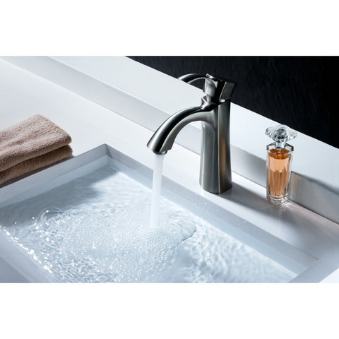 L-AZ013BN - ANZZI Rhythm Series Single Hole Single-Handle Mid-Arc Bathroom Faucet in Brushed Nickel