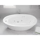 Leni 5.9 ft. Jetted Whirlpool Tub with Reversible Drain in White