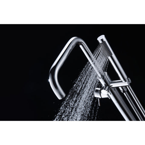 Moray Series 2-Handle Freestanding Tub Faucet with Hand Shower