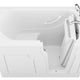 ANZZI Coupe Premier 53 - 60 in x 28 in. Right Drain Soaking Walk-in Tub in White