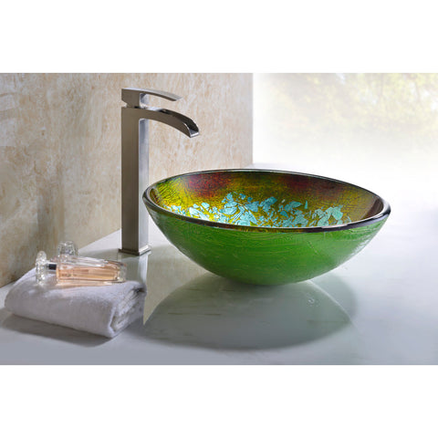 ANZZI Tara Series Deco-Glass Vessel Sink