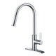 KF-AZ1675CH - ANZZI Serena Single Handle Pull-Down Sprayer Kitchen Faucet in Polished Chrome