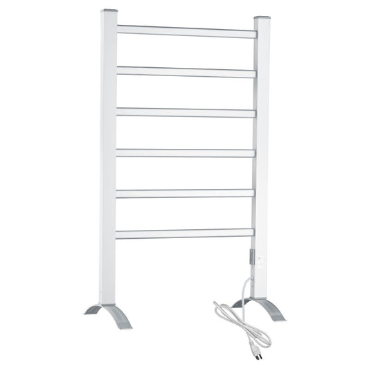 TW-FS103AL - ANZZI Naples 6-Bar Aluminum Wall Mounted/Free Standing Electric Towel Warmer Rack