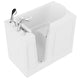 AMZ2646LWS - ANZZI 26 in. x 46 in. Left Drain Quick Fill Walk-In Soaking Tub in White