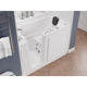 AMZ3060WILWD - ANZZI 30 in. x 60 in. Left Drain Quick Fill Walk-In Whirlpool and Air Tub with Powered Fast Drain in White