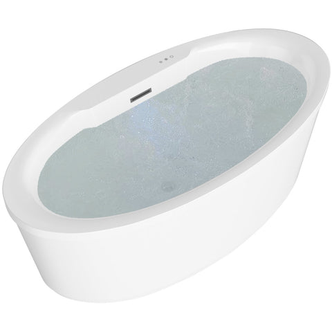 Jarvis Series 67 in. Acrylic Flatbottom Air Bathtub in White Jarvis Series 67 in. Acrylic Flatbottom Air Bathtub in White