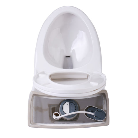 ANZZI Odin 1-piece 1.6 GPF Dual Flush Elongated Toilet in White
