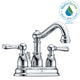 L-AZ033 - ANZZI Edge Series 4 in. Centerset 2-Handle Mid-Arc Bathroom Faucet in Polished Chrome