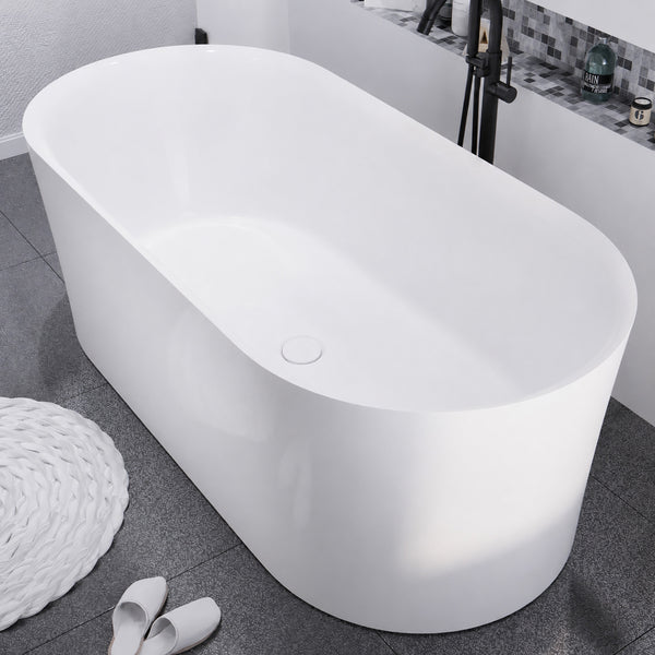 FT-AZ067 - ANZZI Jericho Series 67 in. x 32 in. Flat Bottom