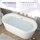 Jetson Series 67" Air Jetted Freestanding Acrylic Bathtub