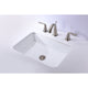 Dahlia Series 19.5 in. Ceramic Undermount Sink Basin