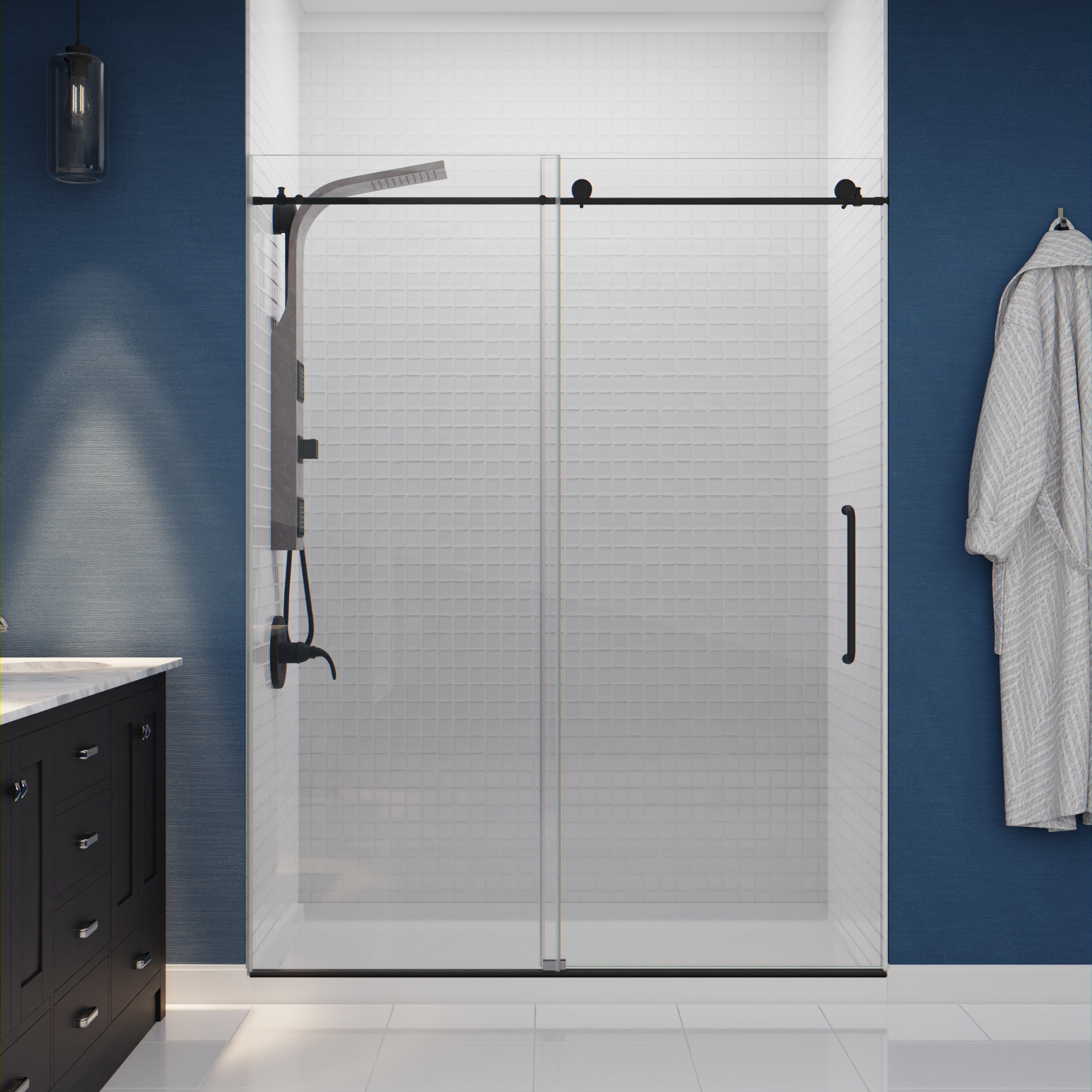 SP-AZ078BS - ANZZI Aura Retro-Fit Series 39 in. 2-Jetted Shower