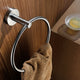 Caster Series Towel Ring in Brushed Nickel