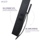 Collines Series 55 in. 2-Jetted Shower Tower with Heavy Rain Shower and Jets and Spray Wand in Matte Black