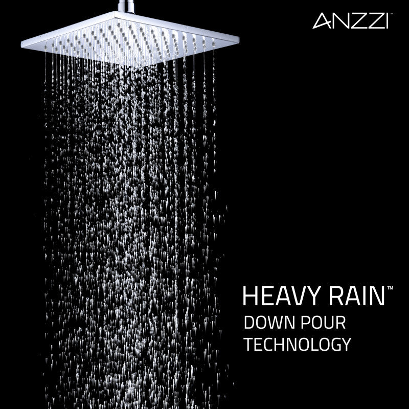 SH-AZ041 - ANZZI Viace Series 1-Spray 8 in. Fixed Showerhead in