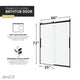 ANZZI Stellar Series 60 in. x 76 in. Frameless Sliding Shower Door with Handle