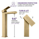 ANZZI Enti Series Single Hole Single-Handle Vessel Bathroom Faucet