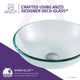 ANZZI Series Vessel Sink in Lustrous Clear