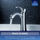 ANZZI Rhythm Series Single Hole Single-Handle Mid-Arc Bathroom Faucet