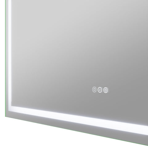 ANZZI 36-in. x 48-in. Frameless LED Front/Back Light Bathroom Mirror w/Defogger