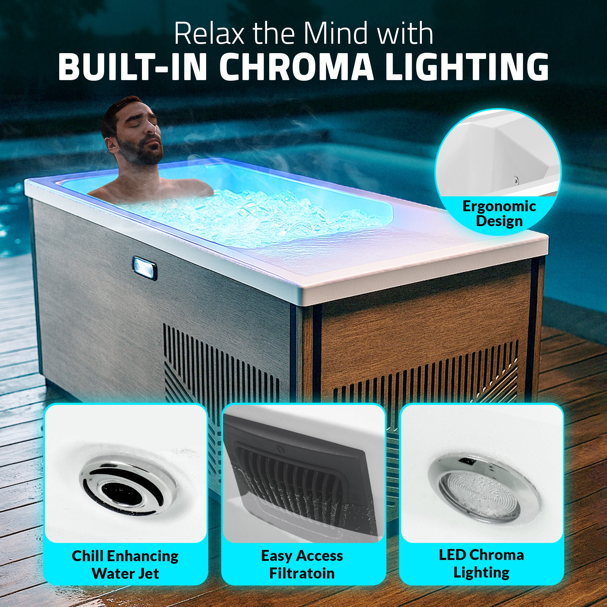 CP-CH6732N - KPlunge Iroquois 67 in. 1-Person Mono-Jet All-in-One